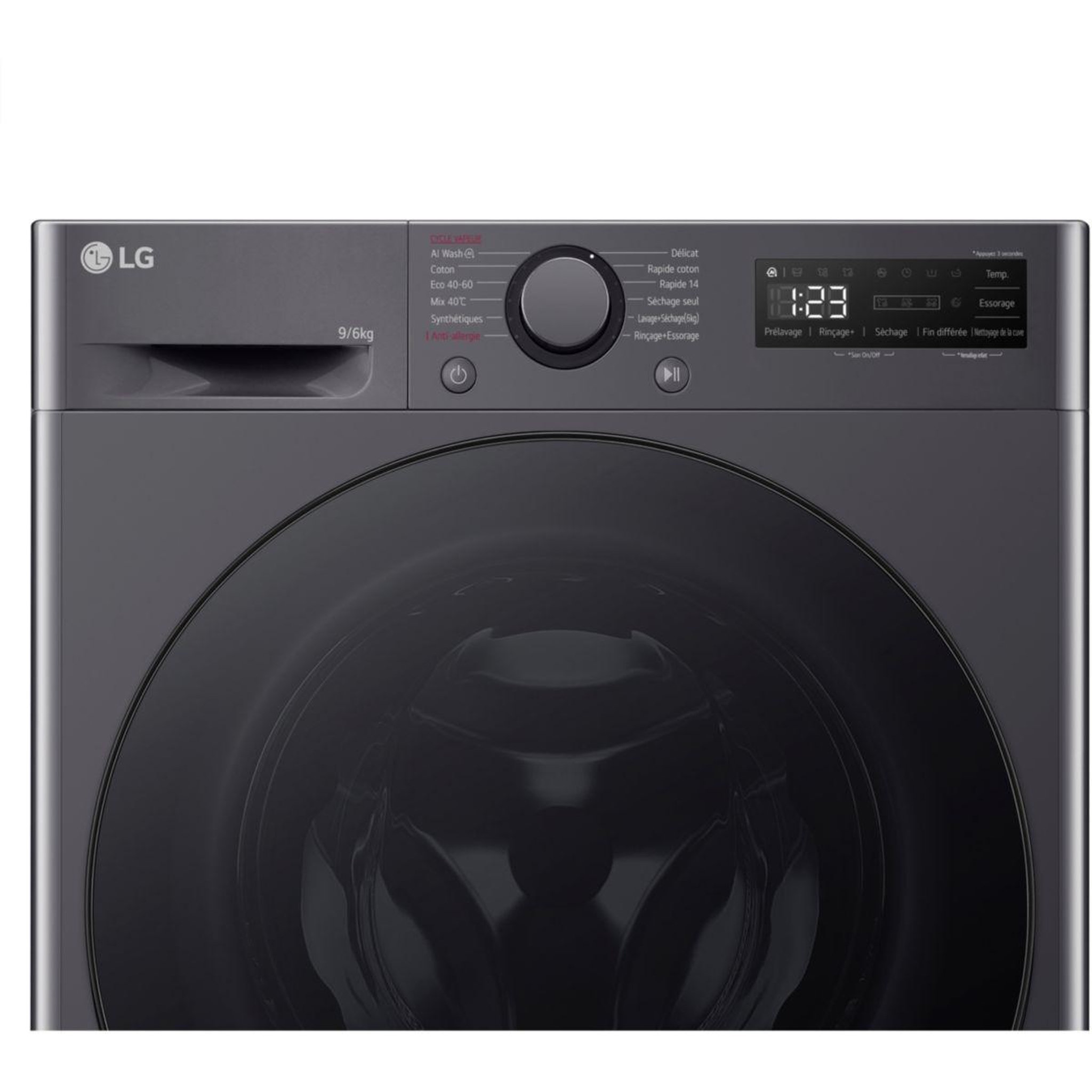 Voir la diapositive 4 : LG Lave linge séchant hublot f964r56mbrs