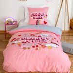 COTE DECO Housse de couette 140x200 + 1 taie VIBES