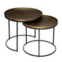Voir la diapositive 1 : ATMOSPHERA Lot de 2 Tables à Café Design  Basile  56cm Or