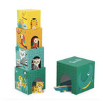Juratoys-Janod Tropik - Pyramide 5 cubes en bois