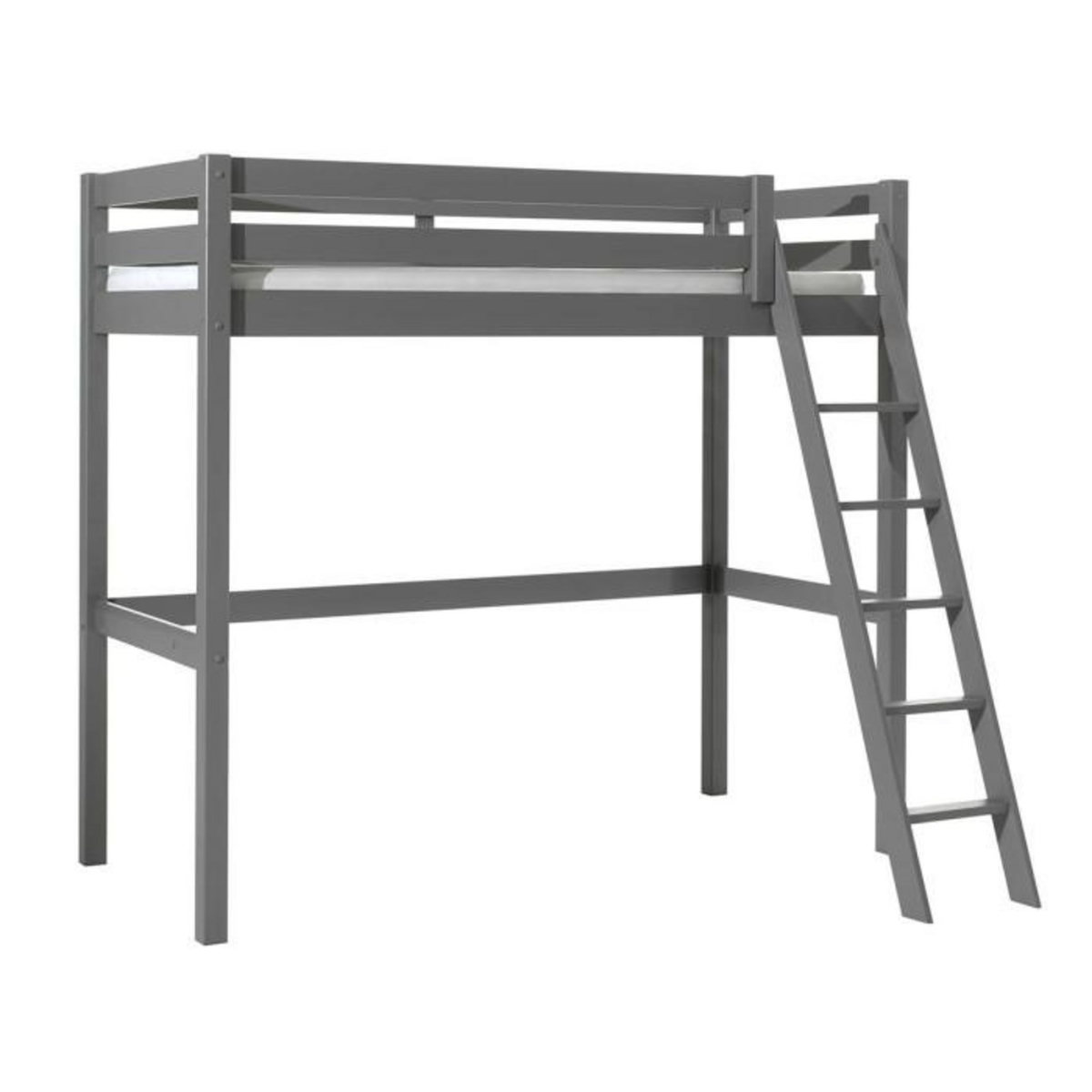 Paris Prix Lit Mezzanine Enfant  Pino  90x200cm Gris
