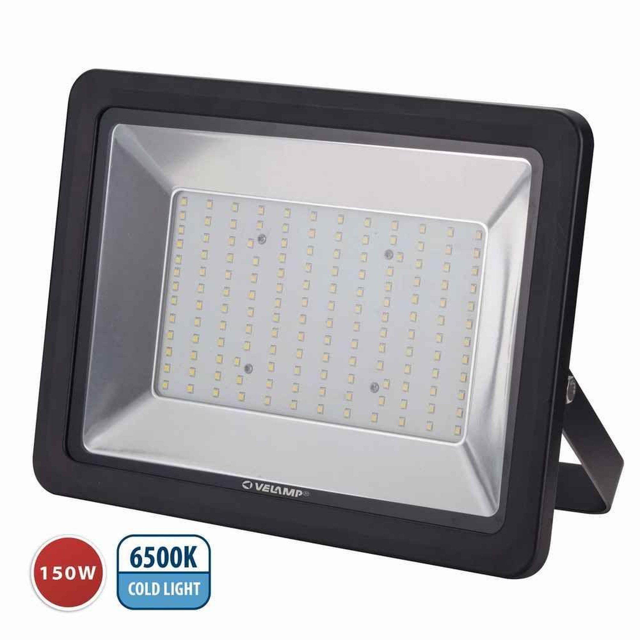VELAMP PADLIGHT POWER, projecteur LED SMD 150W IP65 noir 6500K