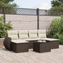 Voir la diapositive 1 : VIDAXL Salon de jardin avec coussins 7 pcs marron resine tressee