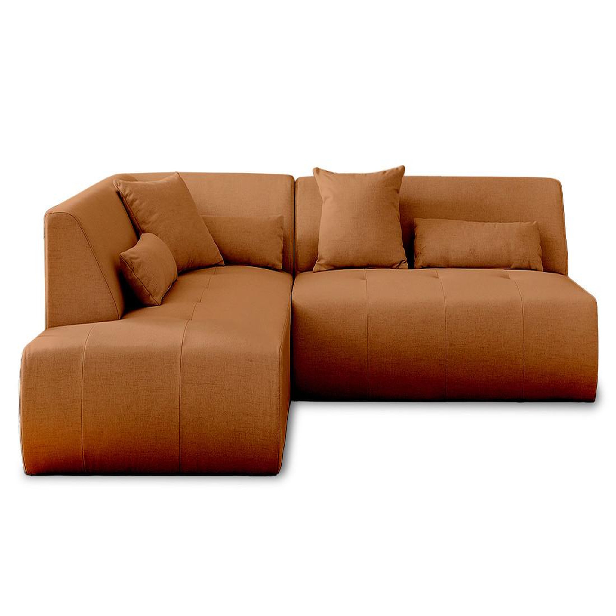 Voir la diapositive 1 : LISA DESIGN Onyx - canapé modulable d'angle gauche 5 places - en tissu