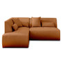 Voir la diapositive 1 : LISA DESIGN Onyx - canapé modulable d'angle gauche 5 places - en tissu