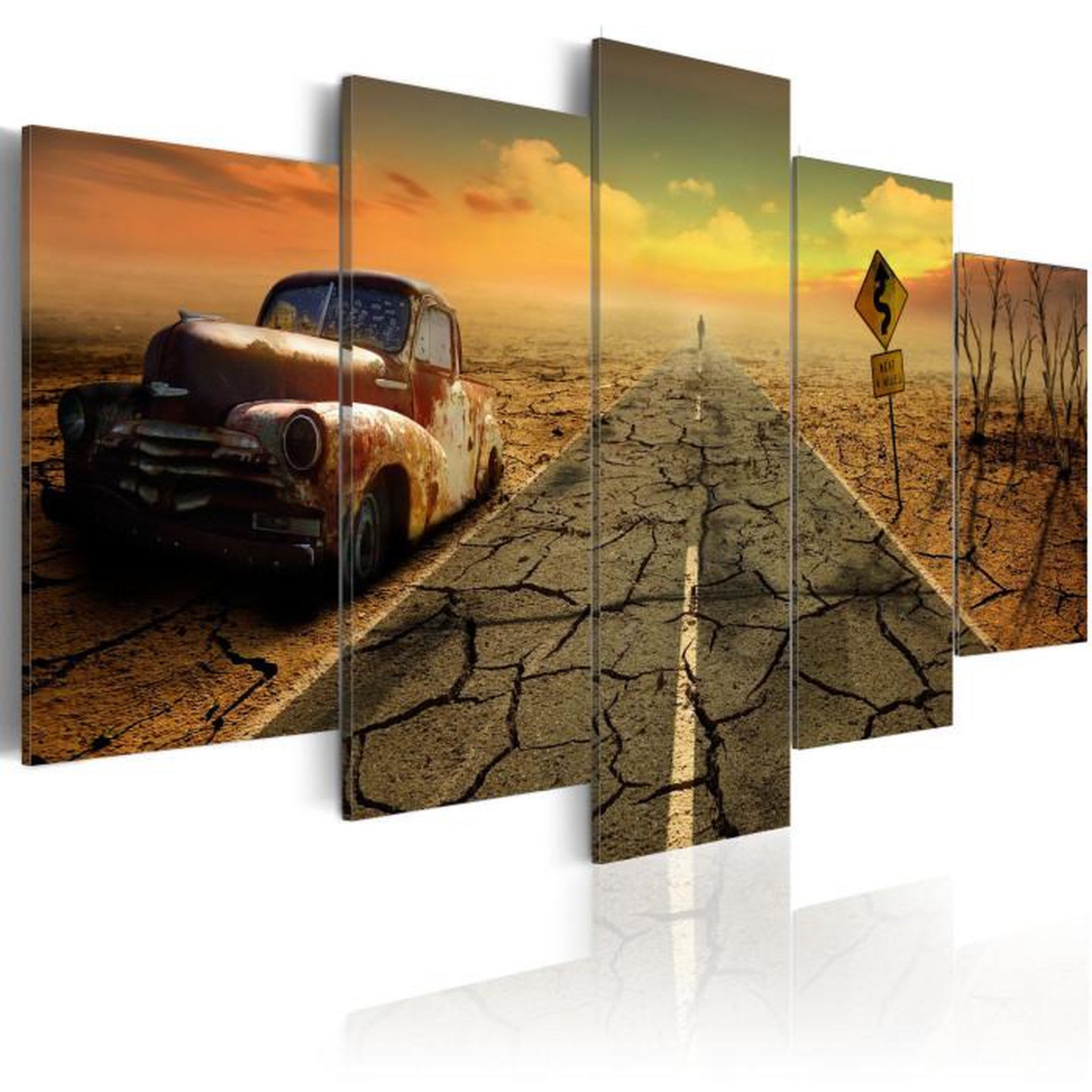 Paris Prix Tableau Imprimé  Difficult Road. Coloris disponibles : Multicolore