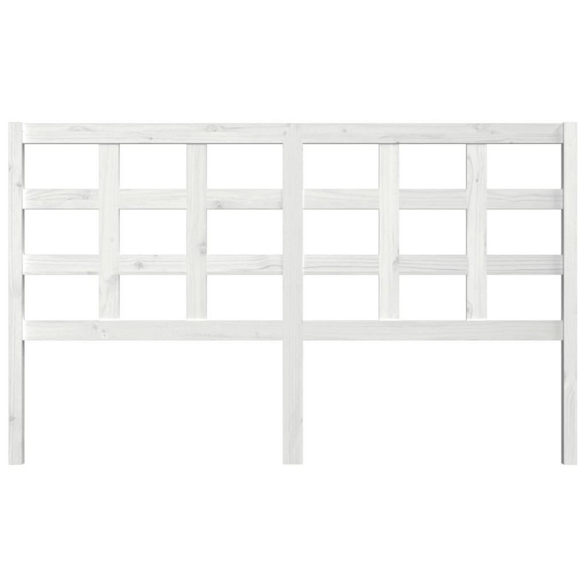 VIDAXL Tete de lit blanc 165,5x4x100 cm bois massif de pin