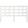 Voir la diapositive 3 : VIDAXL Tete de lit blanc 165,5x4x100 cm bois massif de pin