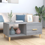 VIDAXL Table basse sonoma gris 89,5x50x40 cm bois d'ingenierie