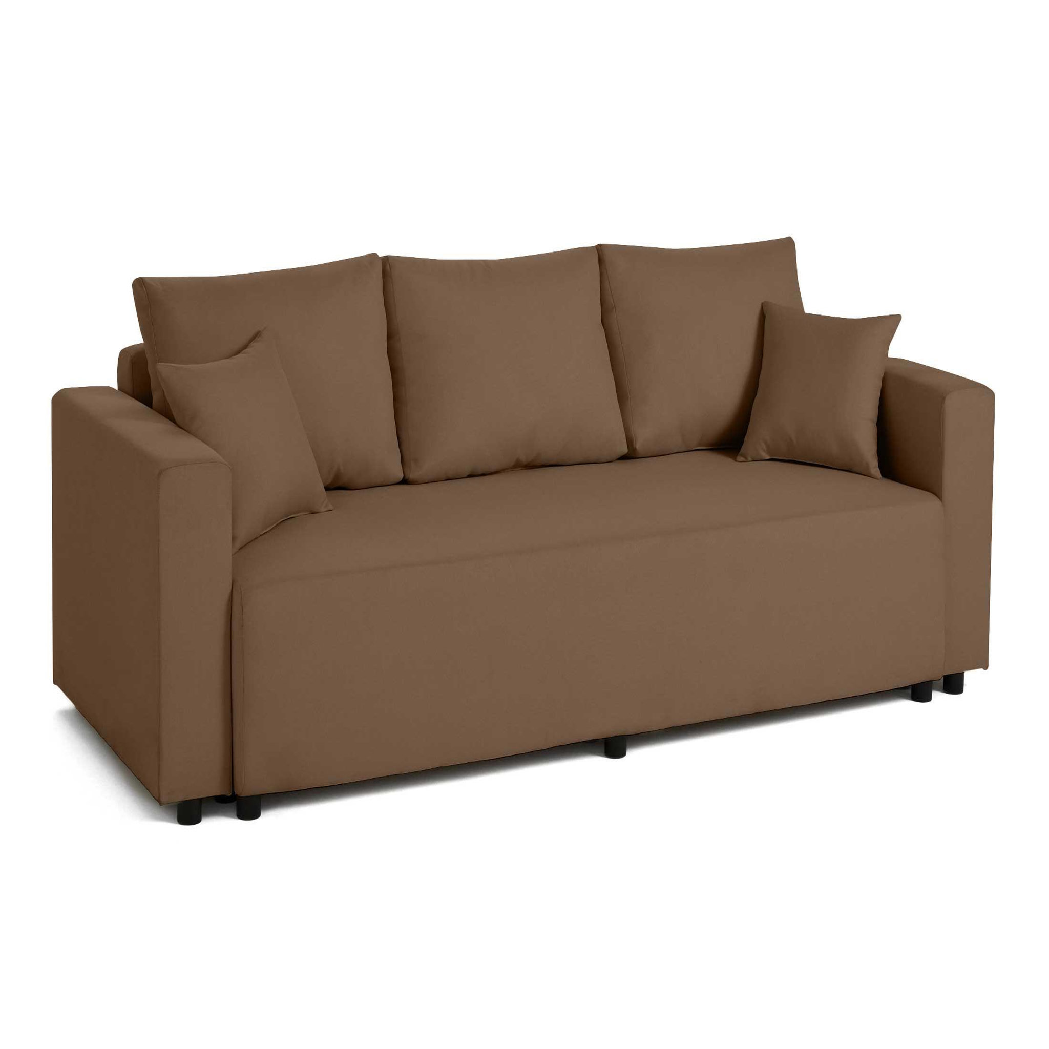 Voir la diapositive 6 : BEST MOBILIER Regala - canapé 3 places - convertible avec coffre - en tissu