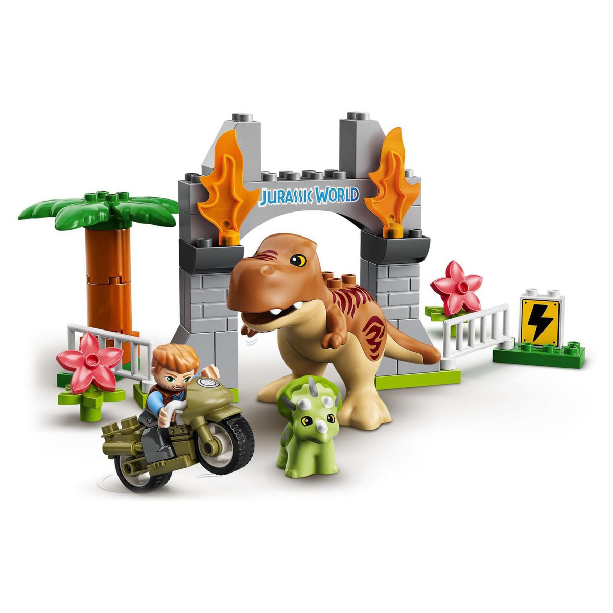 LEGO DUPLO Jurassic World 10939 - L'évasion du T. Rex et du Triceratops