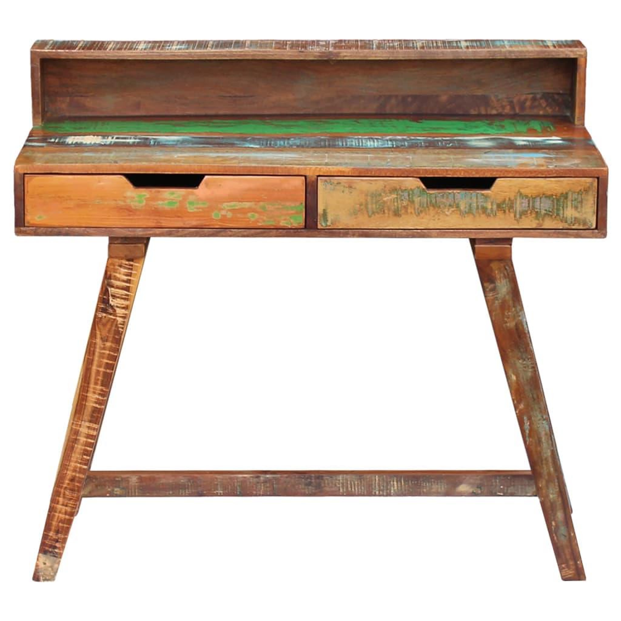 Voir la diapositive 2 : VIDAXL Bureau Bois de recuperation massif