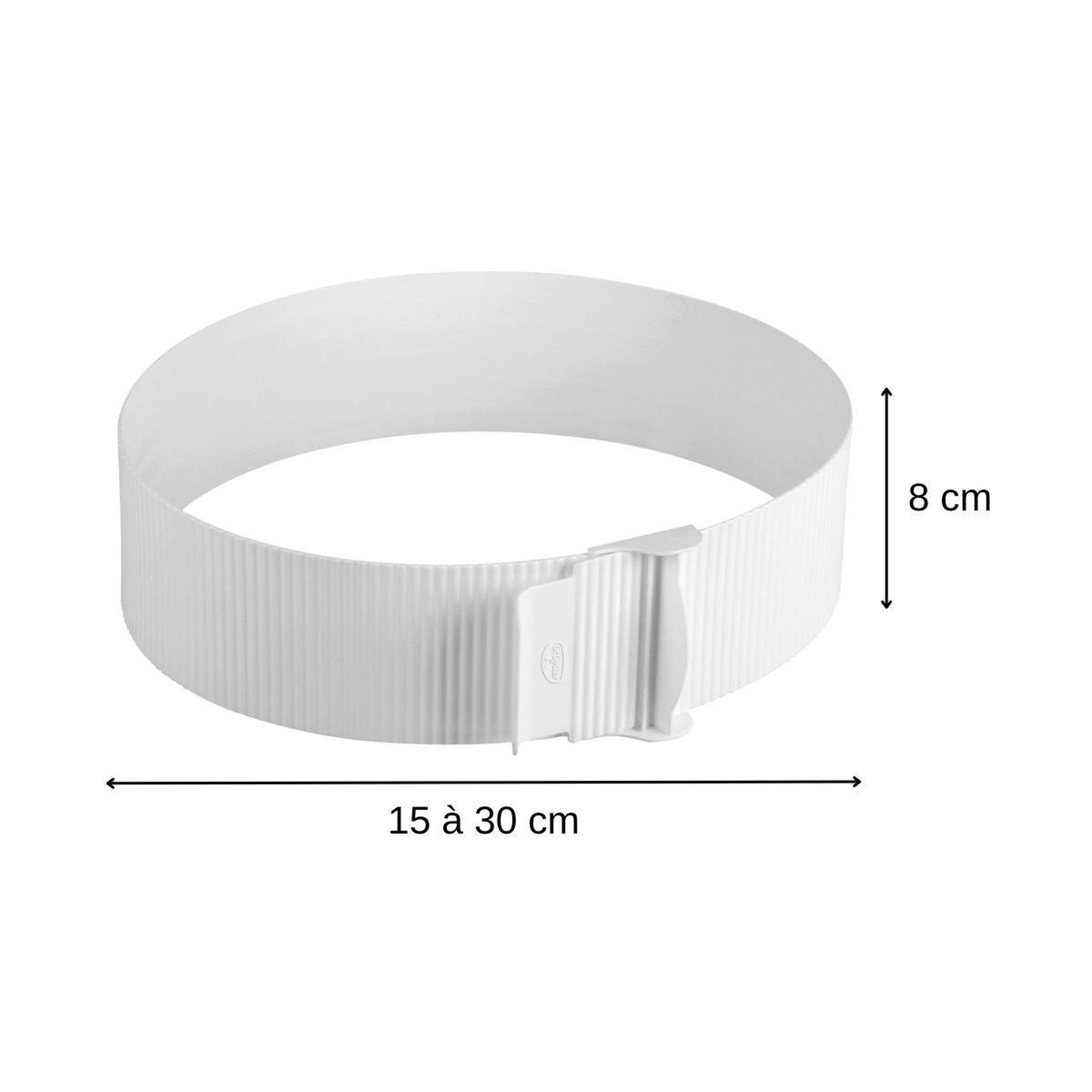 Voir la diapositive 3 : DR.OETKER Cercle de pâtisserie en plastique réglable de 15 à 30 cm dr. Oetker baker edition