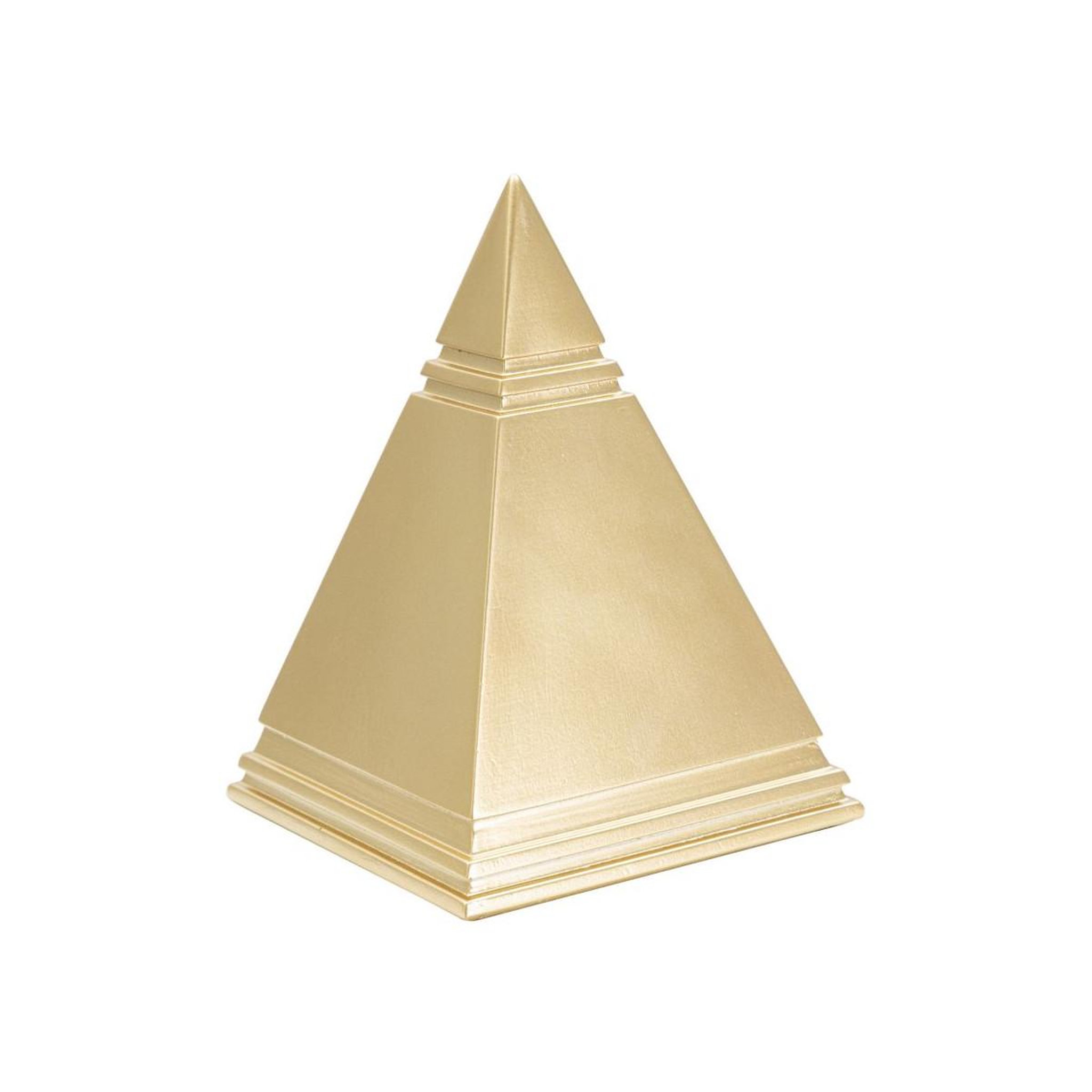 Paris Prix Pyramide déco en résine  ellios  15cm or