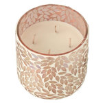 Paris Prix Bougie Parfumée Mosaïque  Cyra  15cm Tender Rose