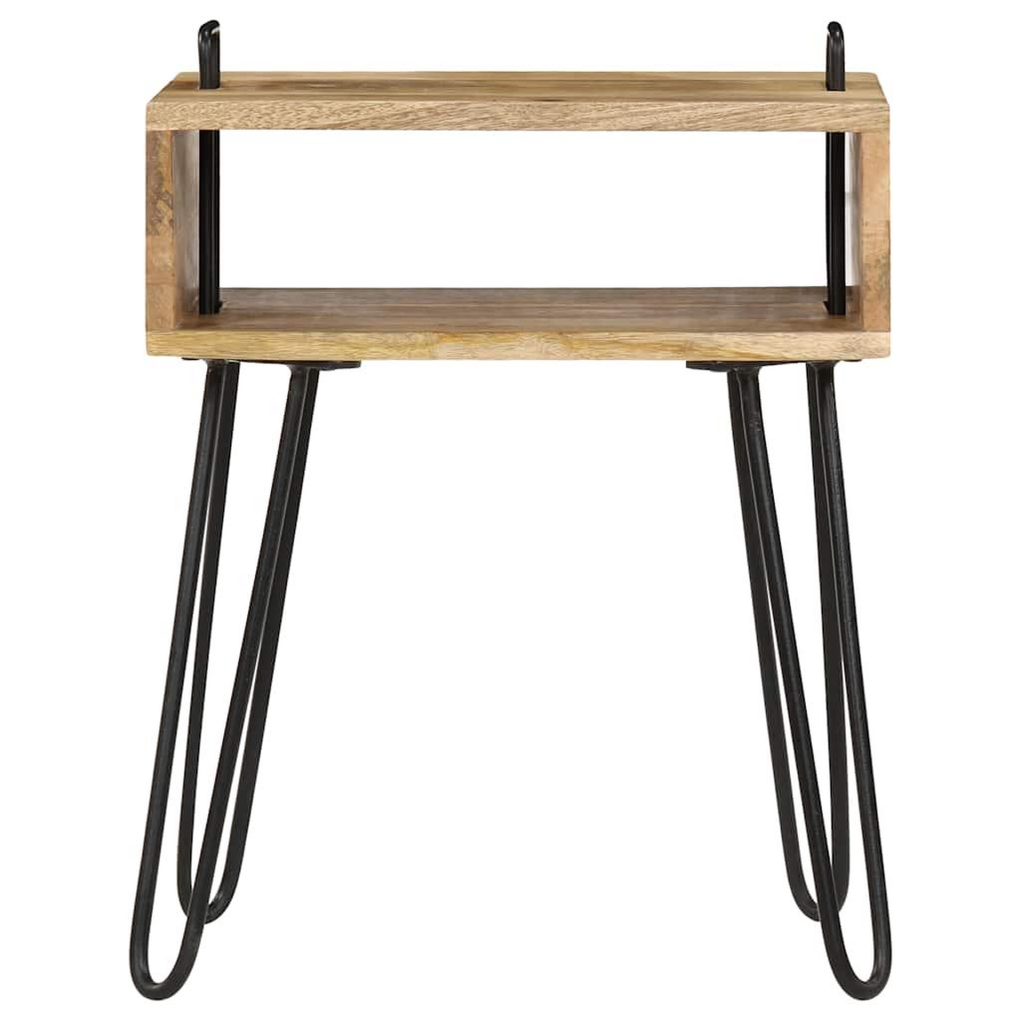 Voir la diapositive 2 : VIDAXL Table de chevet bois de manguier massif 40x34x47 cm