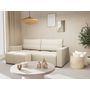 Voir la diapositive 1 : BEST MOBILIER Daryl - canapé d'angle réversible 4 places convertible avec coffre en tissu texturé