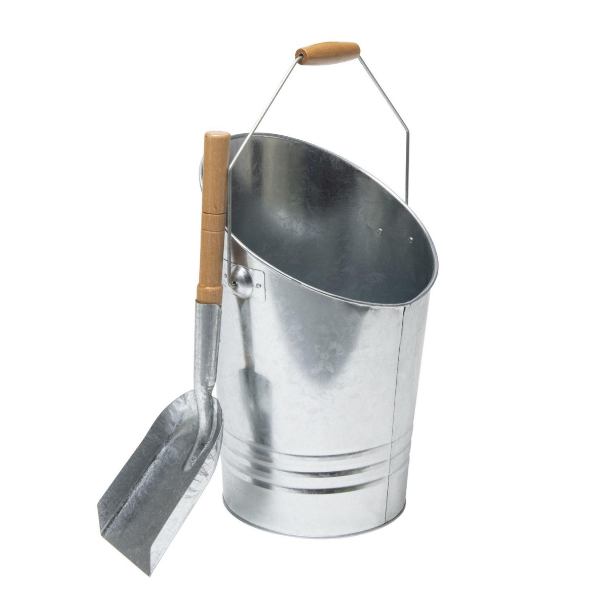 WERKAPRO Seau 7 L et pelle à cendres en acier galvanisé WERKA PRO