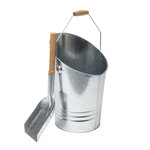 WERKAPRO Seau 7 L et pelle à cendres en acier galvanisé WERKA PRO