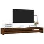 Voir la diapositive 3 : VIDAXL Support de moniteur Chêne marron 100x24x13 cm Bois d ingénierie