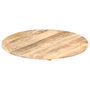 Voir la diapositive 2 : VIDAXL Dessus de table Bois de manguier solide Rond 15-16 mm 40 cm