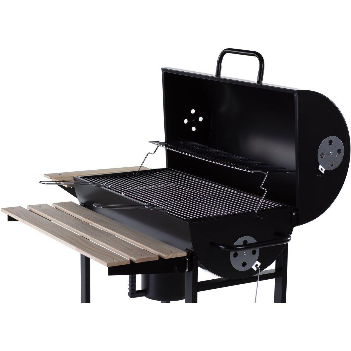 Habitat et Jardin Barbecue XXL charbon de bois  King  - 95 x 63 x 105 cm - Noir