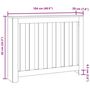 Voir la diapositive 6 : VIDAXL Cache-radiateur gris beton 104x20x82 cm bois d'ingenierie