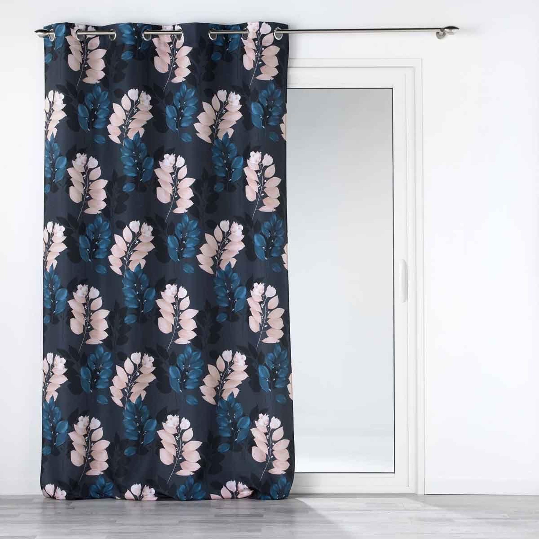 Douceur d'Intérieur Rideau à œillets  belline  140x260cm bleu