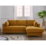 Voir la diapositive 2 : LISA DESIGN Anna - canapé d'angle droit - 4 places - convertible avec coffre - en velours