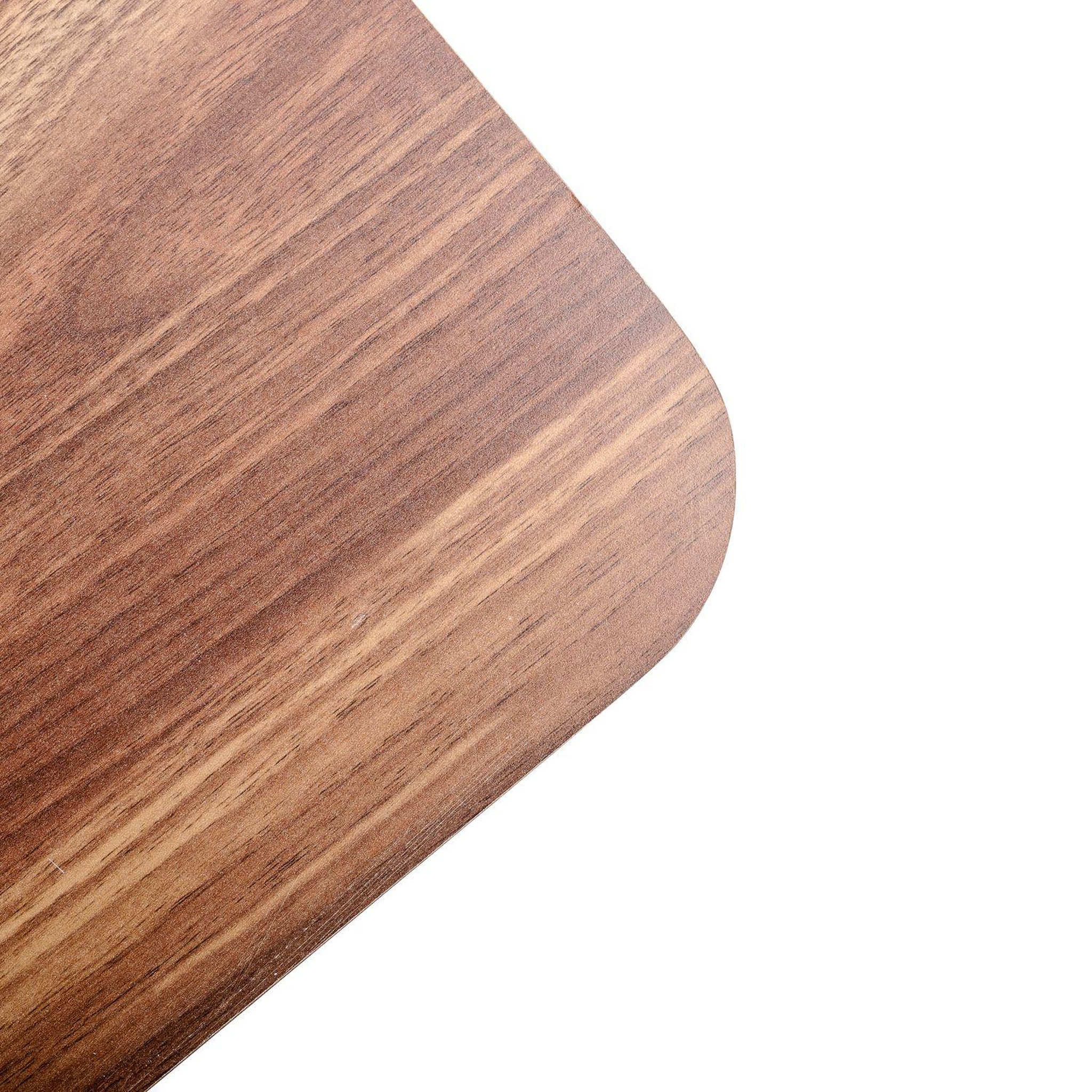 Voir la diapositive 4 : KB8 Table basse en Métal et MDF avec 1 étagère - Marron et Noir