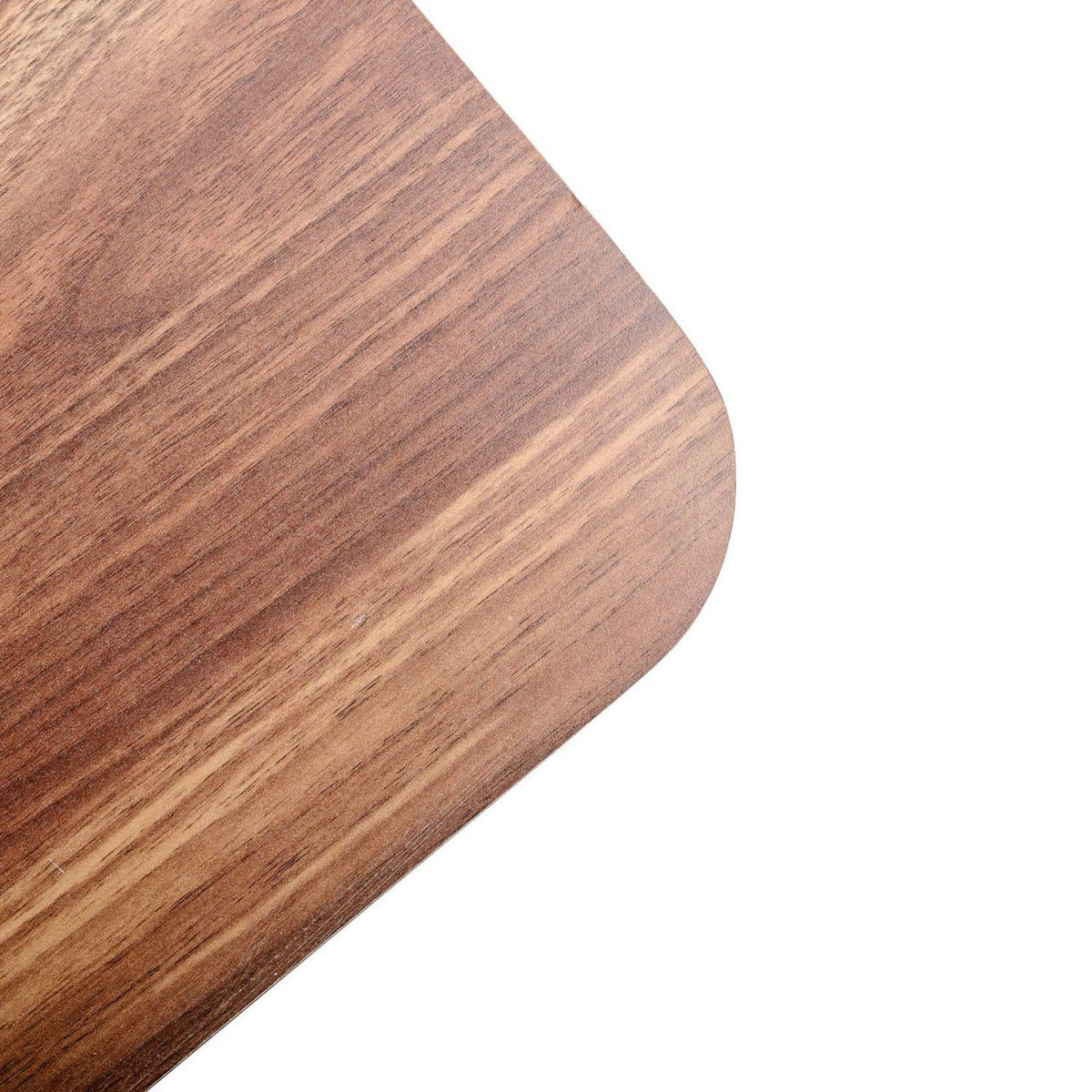 KB8 Table basse en Métal et MDF avec 1 étagère - Marron et Noir