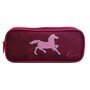 Voir la diapositive 2 : Bagtrotter Trousse scolaire 2 compartiments Cybel Cheval Licorne Violette Bagtrotter