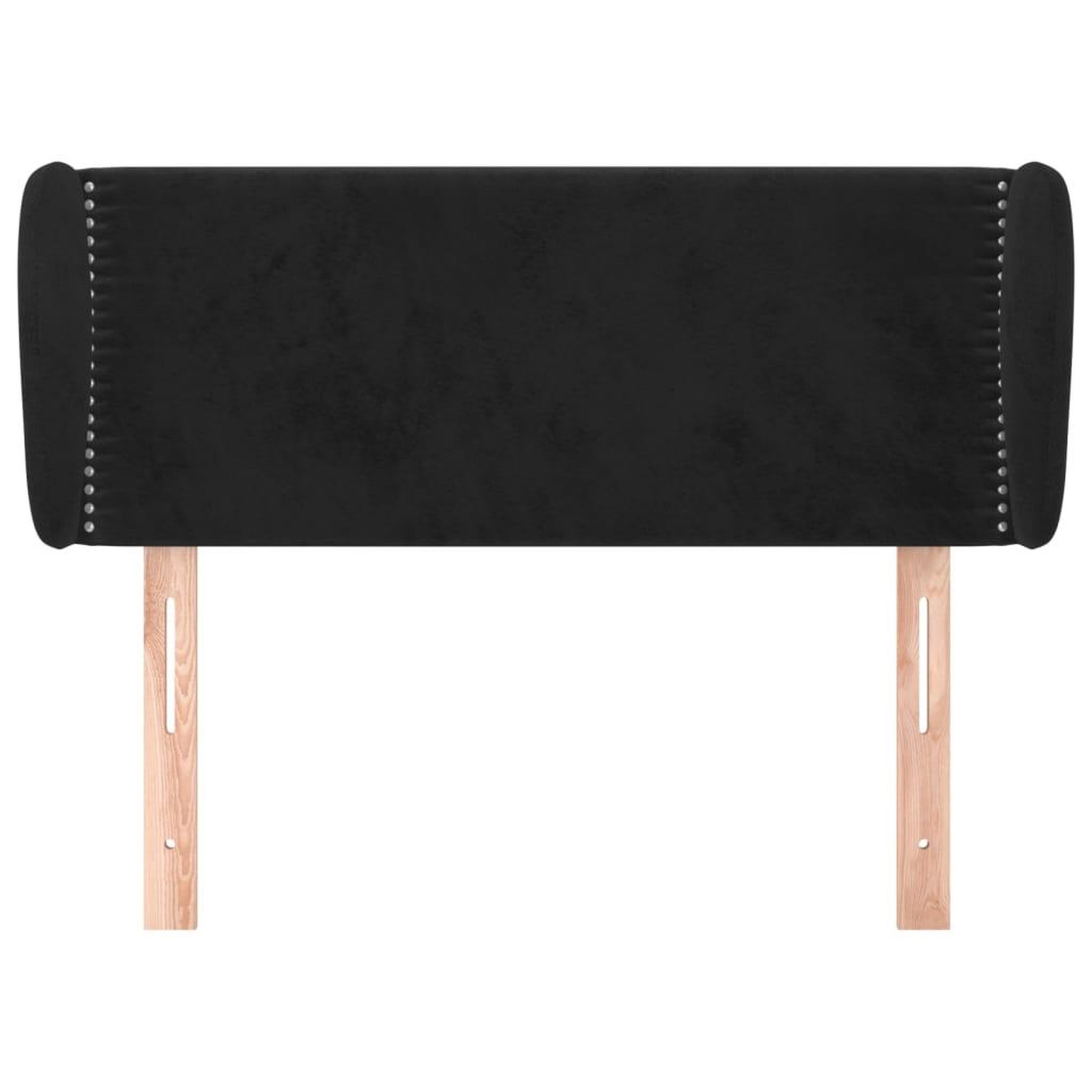 Voir la diapositive 3 : VIDAXL Tete de lit avec oreilles Noir 103x23x78/88 cm Velours