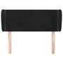 Voir la diapositive 3 : VIDAXL Tete de lit avec oreilles Noir 103x23x78/88 cm Velours
