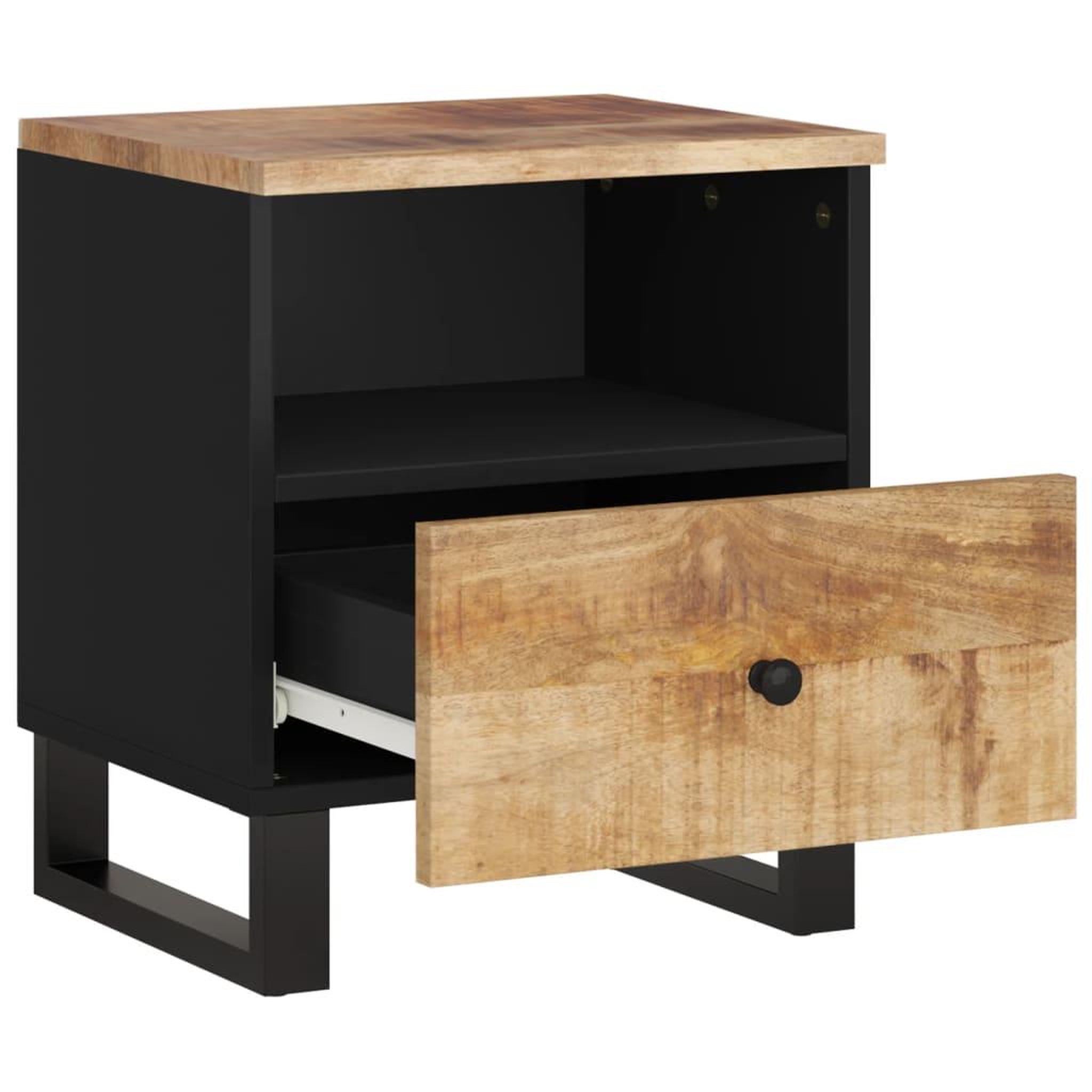 Voir la diapositive 5 : VIDAXL Tables de chevet 2 pcs Bois de manguier solide et d'ingenierie