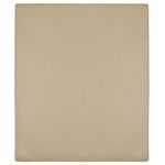 VIDAXL Drap-housse Jersey Taupe 140x200 cm Coton