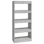 Voir la diapositive 2 : VIDAXL Bibliotheque/Separateur de piece Gris beton bois d'ingenierie