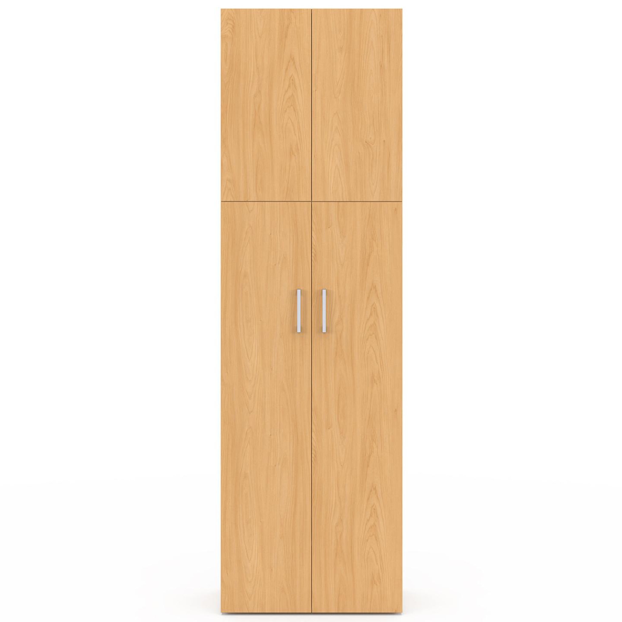 Voir la diapositive 5 : ID MARKET Armoire 2 portes juliana bois penderie 50 cm avec étagère