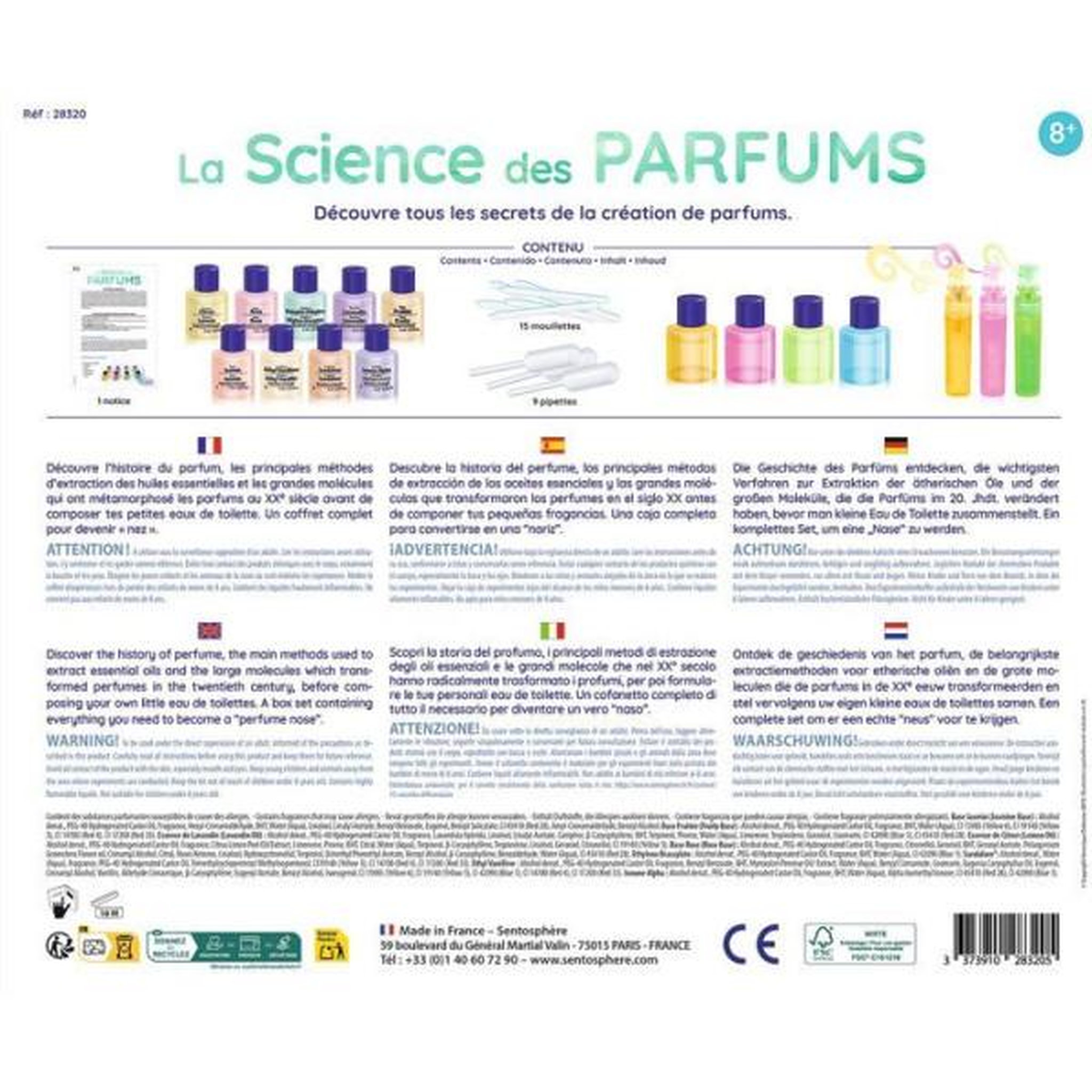 Voir la diapositive 4 : Sentosphere kit la Science des Parfums