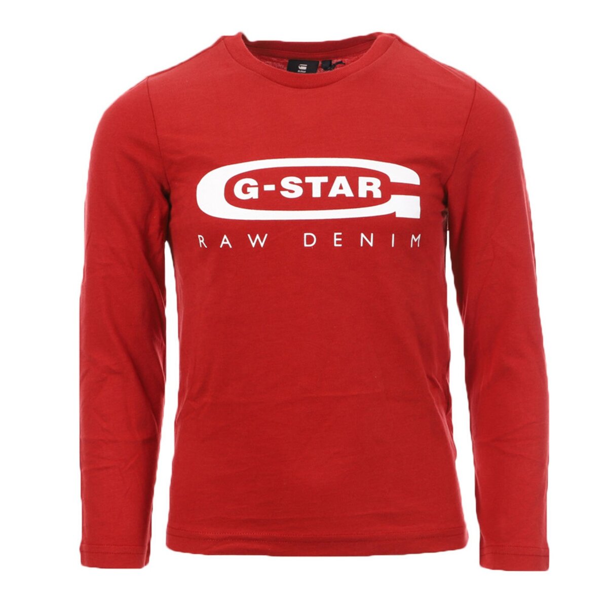  T-shirt Manches Longues Rouge Garçon G-Star Kids LS