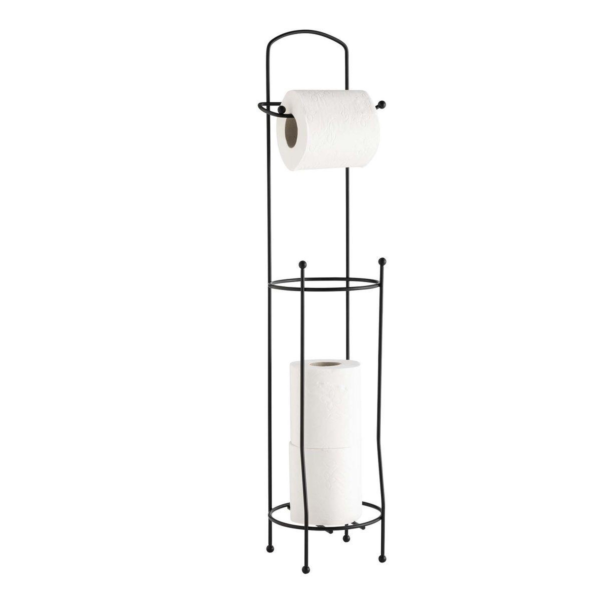 Voir la diapositive 2 : Douceur d'Intérieur Dérouleur papier wc avec réserve  filano  65cm noir