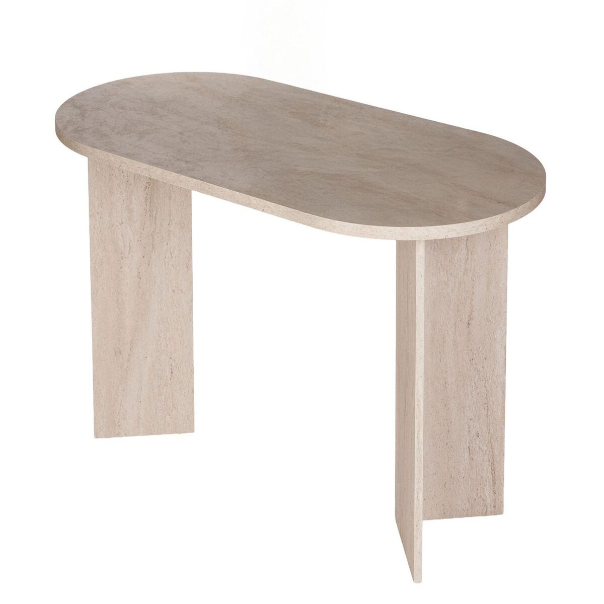 Habitat et Jardin Table à manger en bois  Sablin  - 180 x 89 x 75 cm - Travertin