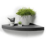 Paris Prix Étagère Murale d'Angle  Flottante  25cm Anthracite