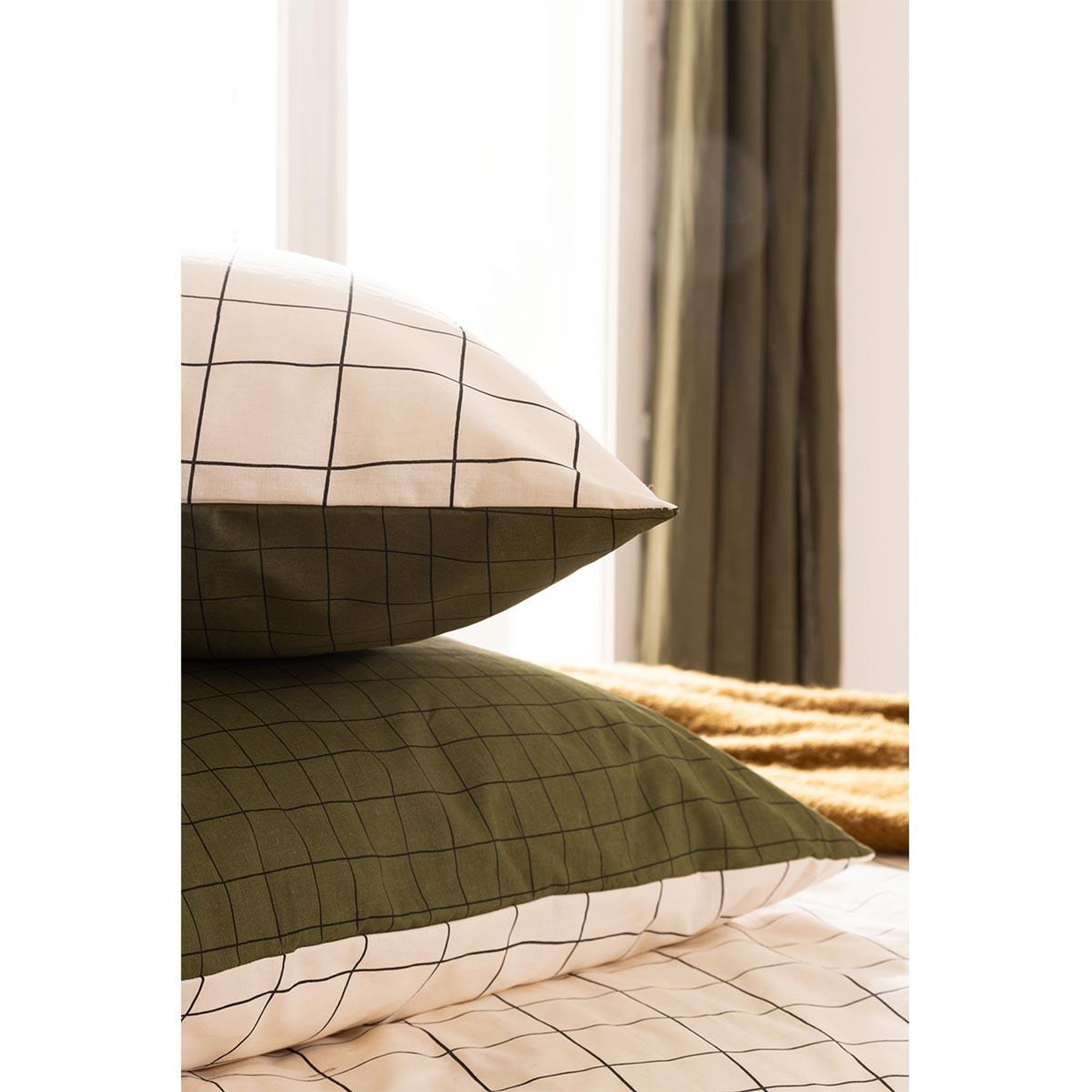 Voir la diapositive 5 : ATMOSPHERA Parure de lit 3 pièces  maati  240x220cm beige
