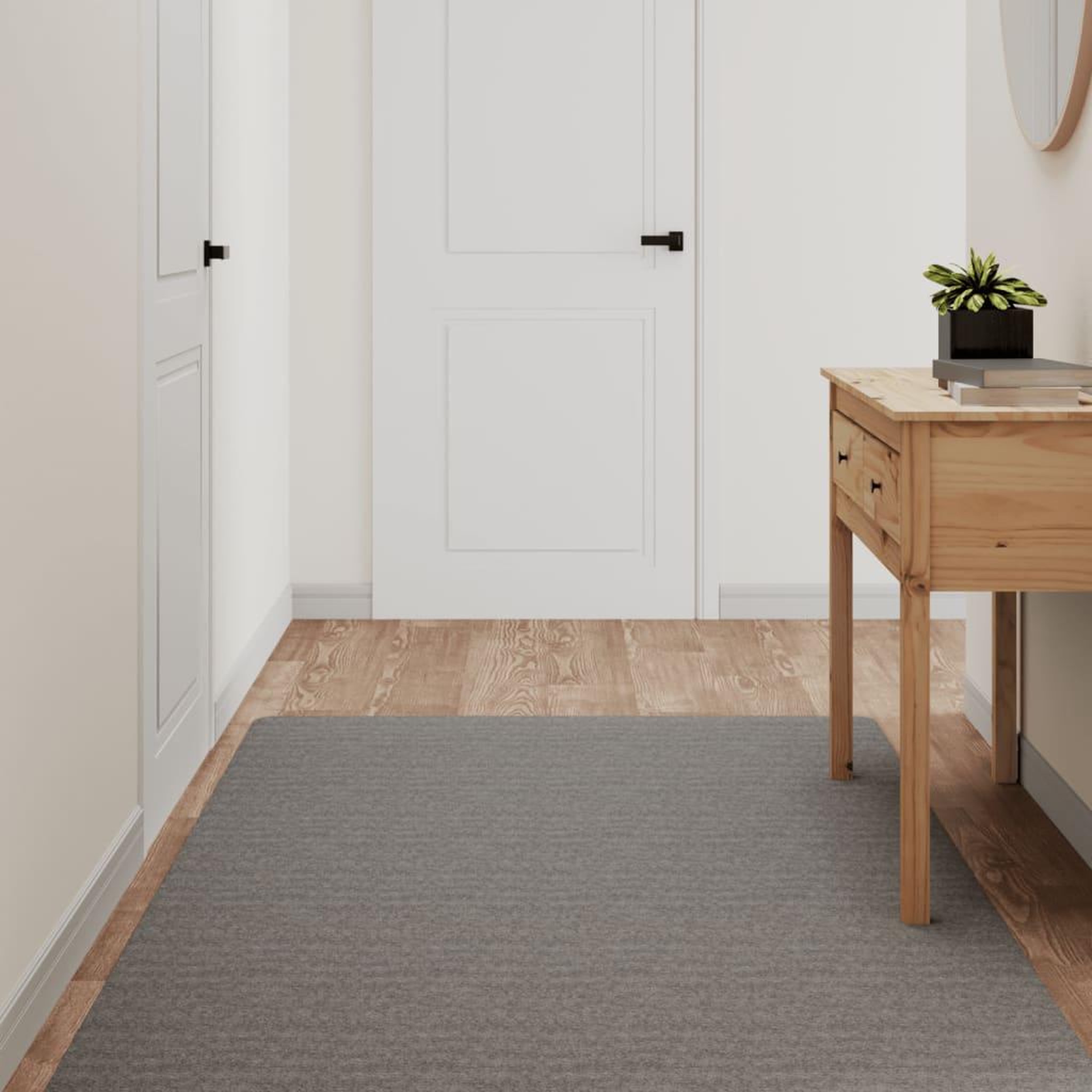 VIDAXL Tapis de couloir gris 100x180 cm
