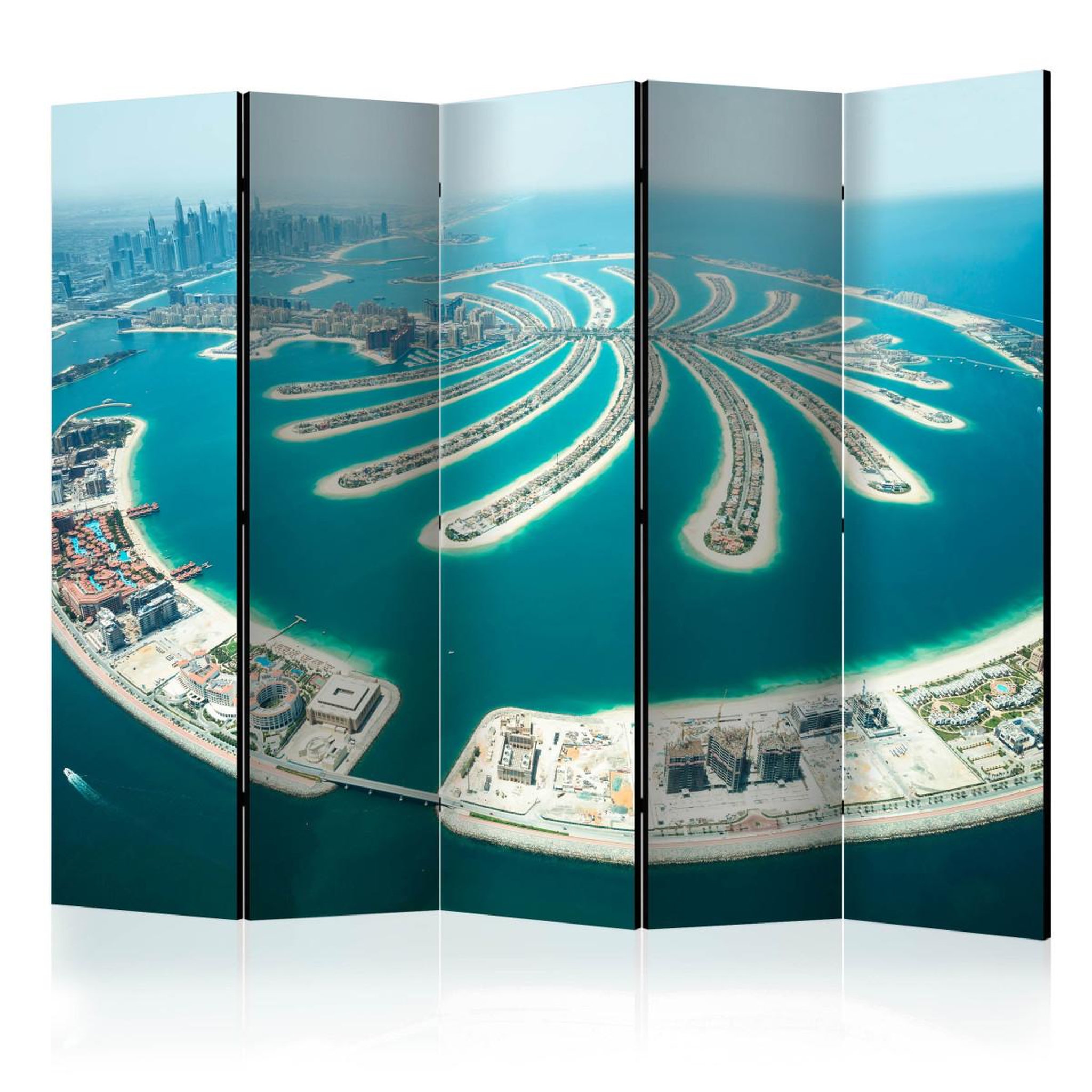 Paris Prix Paravent 5 volets  dubai : palm island  172x225cm