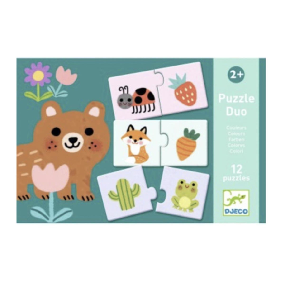 Djeco Puzzle duo - Duo couleurs