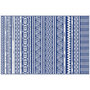 Voir la diapositive 6 : OUTSUNNY Tapis extérieur style graphique - tapis réversible - dim. 2,74L x 1,82l m, ép. 3 mm - PP haute densité 310 g/m² bleu blanc