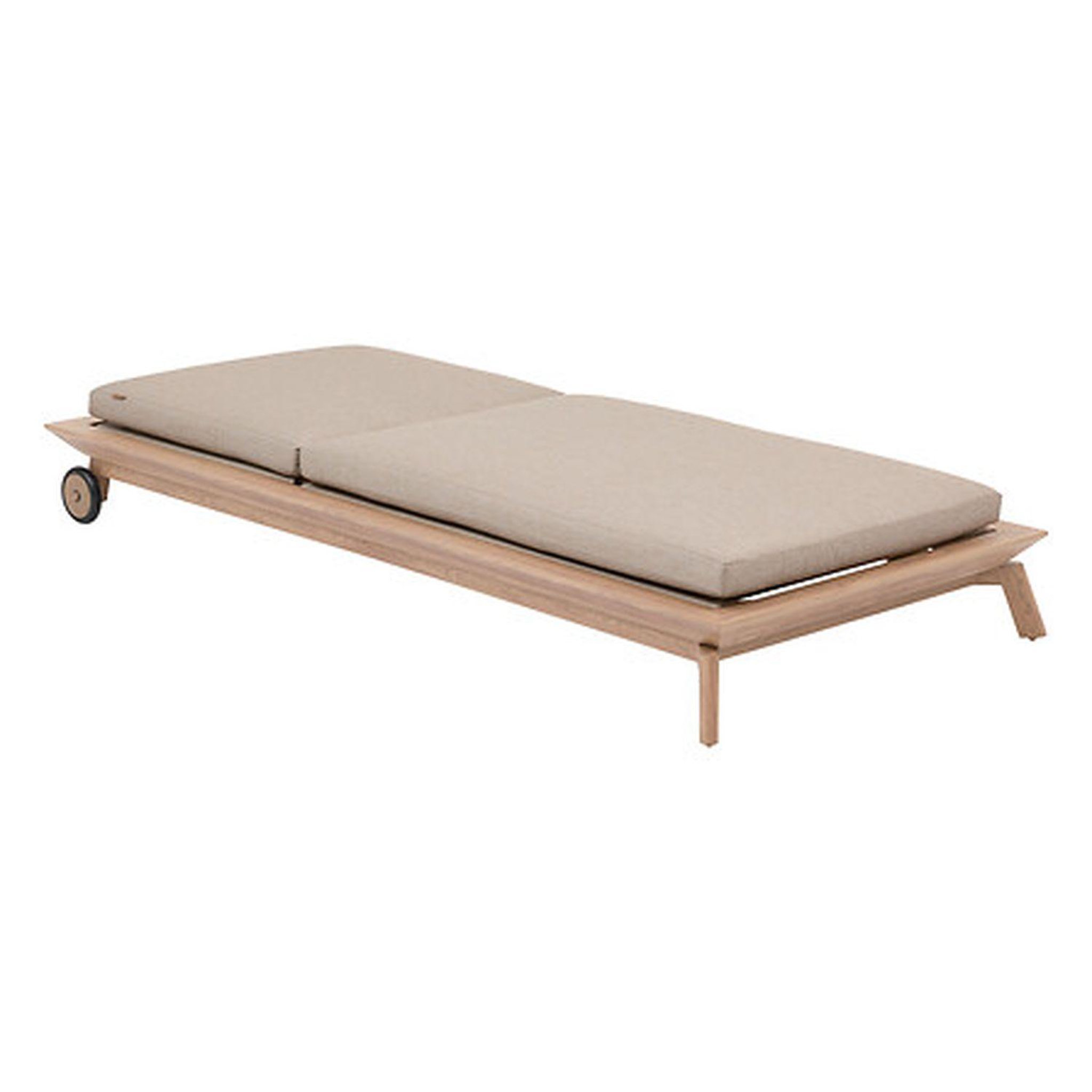 Voir la diapositive 5 : HESPERIDE Lit de piscine en aluminium et acier avec roues manissa - beige