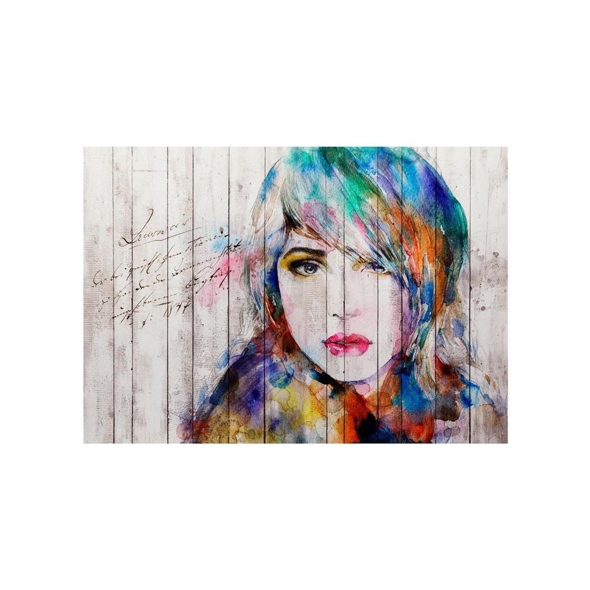 Paris Prix Papier Peint  Wooden Portrait